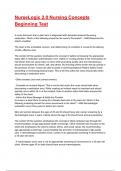 NurseLogic 2&period;0 Nursing Concepts Beginning Test Bank Exam 2025&sol;2026 Questions With Correct Solutions&period;