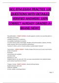 NCC EFM EXAM PRACTICE 130 QUESTIONS WITH DETAILED VERIFIED ANSWERS 100&percnt; CORRECT ALREADY GRADED A&plus; BRAND NEW&excl;&excl;
