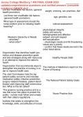 Jersey College MedSurg 1 RN FINAL EXAM 2025 update&vert;comprehensive questions and verified answers &lpar;complete solutions&rpar; GRADE A&plus;&excl;&excl;