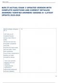 Exam &lpar;elaborations&rpar; NURS 275  