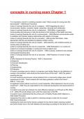 concepts in nursing exam Chapter 1 Test Bank 2025&sol;2026 Questions With Completed Solutions&period;