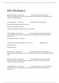  PSY 470 Exam 1 Questions And Correct Verified Answers Guaranteed Success&period;