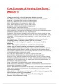 Core Concepts of Nursing Care Exam 1 &lpar;Module 1&rpar; Test Bank 2025 Questions With Correct Solutions&period;