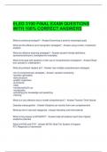 ELED 3100 FINAL EXAM QUESTIONS WITH 100&percnt; CORRECT ANSWERS 