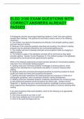 ELED 3100 EXAM QUESTIONS WITH CORRECT ANSWERS ALREADY PASSED 