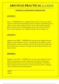  ABO-NCLE PRACTICAL QUESTIONS AND ANSWERS 2025