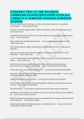INTRODUCTION TO THE INCIDENT COMMAND SYSTEM QUESTIONS WITH ALL CORRECT & VERIFIED ANSWERS &lpar;UPDATED TO PASS&rpar;