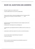 BCOR 330&comma; QUESTIONS AND ANSWERS