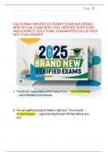 CALIFORNIA DRIVERS ED PERMIT EXAM 2025 BRAND NEW ACTUAL EXAM WITH 100&percnt; VERIFIED QUESTIONS AND CORRECT SOLUTIONS- GUARANTEED VALUE PACK ACE YOUR GRADES