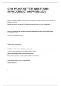 C706 PRACTICE TEST QUESTIONS WITH CORRECT ANSWERS 2025