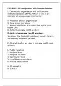 CHN DRILLS Exam Questions With Complete Solutions