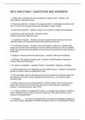 SEVI 2053 EXAM 1 QUESTONS AND ANSWERS