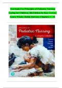 Test bank For Principles of Pediatric Nursing Caring for Children&comma; 8th Edition by Kay Cowen&semi; Laura Wisely&semi; Robin Dawson&semi; Chapters 1 - 31