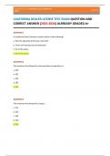 CALIFORNIA DEALER LICENSE TEST EXAM QUESTION AND CORRECT ANSWER &lpar;2025-2026&rpar; ALRREADY GRADED A&plus;