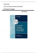Test Bank for Advanced Nutrition and Human Metabolism &lpar;8th Edition&comma; by Sareen Gropper&rpar; Chapter 1 to 14