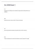 Cm 3236 Exam 1 questions and answers