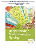 Test Bank for Understanding Medical-Surgical Nursing 6th Edition Linda S&period; Williams Paula D&period; Hopper ALL Chapters&vert; Complete Guide Newest VersionCorrect Test bank Questions and Answers Download to Score A