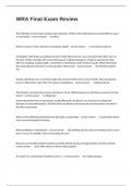 WRA Final Exam Review Questions With 100&percnt; Correct Detailed Answers&period;