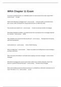  WRA Chapter 11 Exam Questions And Answers 100&percnt; Accurately Solved&period;