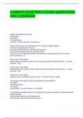 CAMATA CHAPTER 2 EXAM QUESTIONS AND ANSWERS
