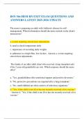  BSN 366 HESI RN EXIT EXAM QUESTIONS AND ANSWERS LATEST 2025-2026 UPDATE