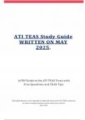 ATI TEAS 2024-2025 VERIFIED A&plus; GUARANTEED PASS