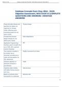 Exam &lpar;elaborations&rpar; WGU - D426&colon;  Objective Assessment  
