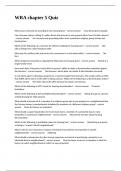 WRA chapter 5 Quiz Study Guide Exam With Verified Correct Answers Guaranteed Pass&period;