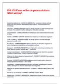 PHI 105 Exam with complete solutions latest version&period;