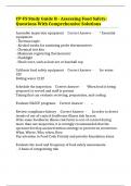 CP-FS Study Guide B - Assessing Food Safety&colon; Questions With Comprehensive Solutions