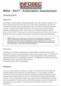 WGU  D417 Automating School District Networks&colon; VLANs & User Account &vert; 2025 Update with complete solutions&period;