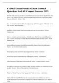 Ct Real Estate Practice Exam General  Questions And All Correct Answers 2025&period;