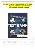  Gould&rsquo;s Pathophysiology for the Health Professions &ndash; Test Bank and Review Questions with Verified Answers &lpar;Latest Edition&rpar;