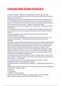 Colorado Real Estate Practical 6 Exam 2025&sol;2026 Questions With Completed Solutions&period;