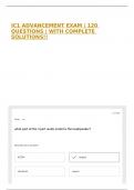 IC1 ADVANCEMENT EXAM &vert; 120 QUESTIONS &vert; WITH COMPLETE SOLUTIONS&excl;&excl;
