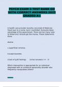 PSYCH EXAM 3 TEST BANK GO WITH CORRECT ANSWERS 2025 GRADED A&plus;