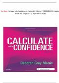  Test Bank Calculate with Confidence by Deborah C&period; Morris &lpar;7TH EDITION&rpar;&vert; Complete Guide ALL Chapters 1-25 &lpar;Updated for 2024&rpar;