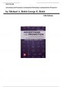 Test Bank for Advertising and Promotion An Integrated Marketing Communications Perspective 13th Edition by Michael A&period; Belch George E&period; Belch &comma; All Chapters 