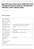 SSgt WAPS Test ACTUAL EXAM QUESTIONS WITH COMPLETE SOLUTION GUIDE &lpar;A&plus; GRADED 100&percnt; VERIFIED&rpar; LATEST VERSION 2025&excl;&excl;