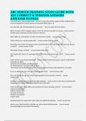 ABC SERVER TRAINING STUDY GUIDE WITH ALL CORRECT & VERIFIED ANSWERS &lpar;UPDATED TO PASS&rpar;