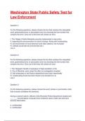 Washington State Public Safety Test for Law Enforcement Exam 2025&sol;2026 Questions With Completed Solutions&period;