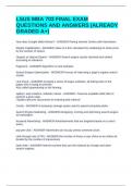 LSUS MBA 703 FINAL EXAM QUESTIONS AND ANSWERS &lpar;ALREADY GRADED A&plus;&rpar;