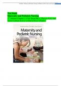 Test bank  Maternity and Pediatric Nursing &ndash; 3rd Edition Ricci&comma; Kyle&comma; Carman &vert; Full Test Bank with Chapter-Based NCLEX Questions