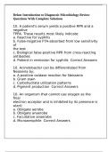 Delost Introduction to Diagnostic Microbiology Review Questions With Complete Solutions
