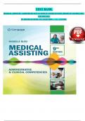 TEST BANK  MEDICAL ASSISTING ADMINISTRATIVE & CLINICAL COMPETENCIES &lpar;MINDTAP COURSE LIST&rpar; 9TH EDITION  BY MICHELLE BLESI&comma; ALL CHAPTERS 1 &ndash; 58 &vert; A GUIDE