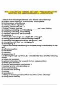 WGU - C168 CRITICAL THINKING AND LOGIC - PRACTICE MCQ EXAM QUESTIONS AND ANSWERS GRADED A&plus; LATEST UPDATE&period;