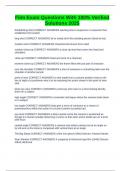 Film Exam Questions With 100&percnt; Verified Solutions 2025
