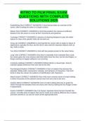 INTRO TO FILM FINAL EXAM QUESTIONS WITH COMPLETE SOLUTIONS 2025