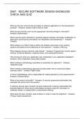 D487 - SECURE SOFTWARE DESIGN KNOWLEGE CHECK AND QUIZ