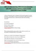 BSN 315 Pharmacology HESI II Exam Questions with 100&percnt; Correct Answers &vert; Latest Version &lpar;2024&sol;2025&rpar; Expert Verified